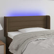 Vidaxl hoofdbord led 93x16x78 88 cm stof donkerbruin