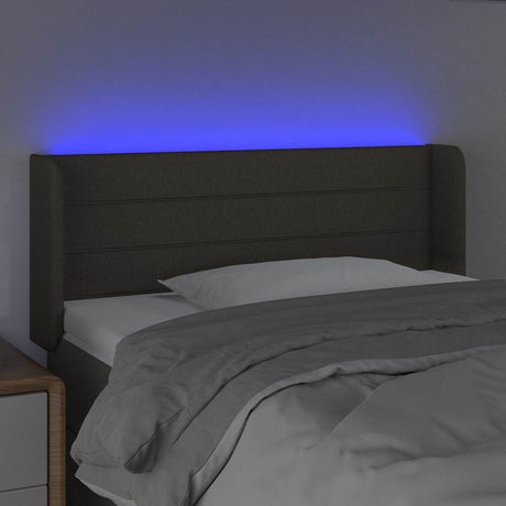 Vidaxl hoofdbord led 93x16x78 88 cm stof taupe