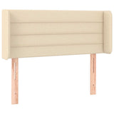 Vidaxl hoofdbord led 93x16x78 88 cm stof crèmekleurig