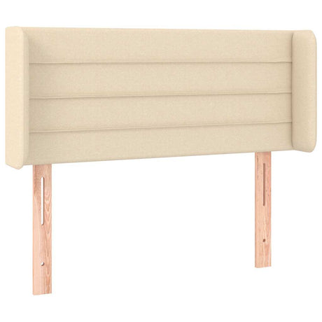 Vidaxl hoofdbord led 93x16x78 88 cm stof crèmekleurig