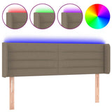 Vidaxl hoofdbord led 147x16x78 88 cm stof taupe