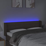 Vidaxl hoofdbord led 147x16x78 88 cm stof taupe