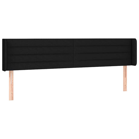 Vidaxl hoofdbord led 203x16x78 88 cm stof zwart