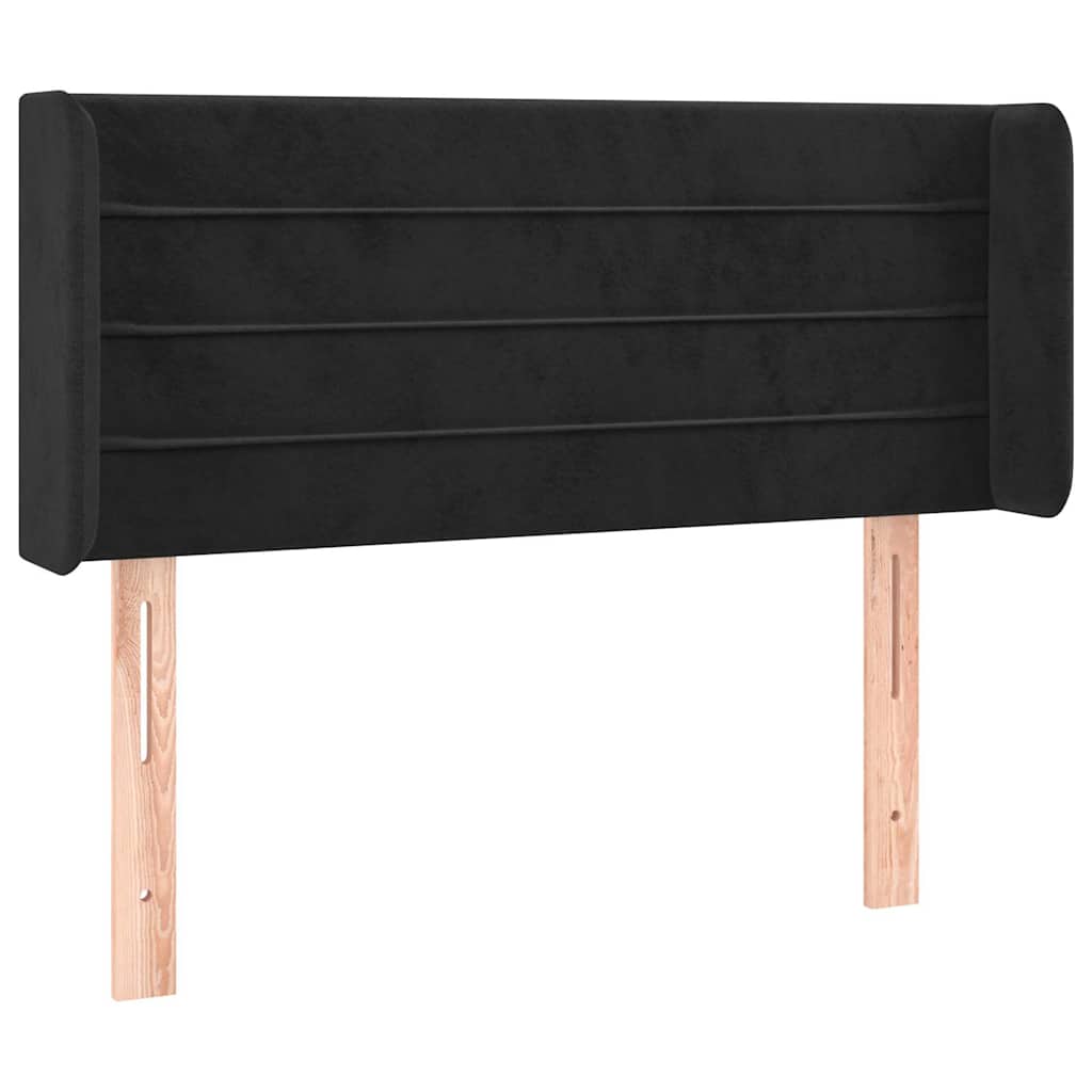 Vidaxl hoofdbord led 83x16x78 88 cm fluweel zwart