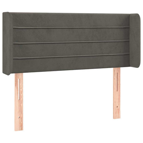 Vidaxl hoofdbord led 93x16x78 88 cm fluweel donkergrijs