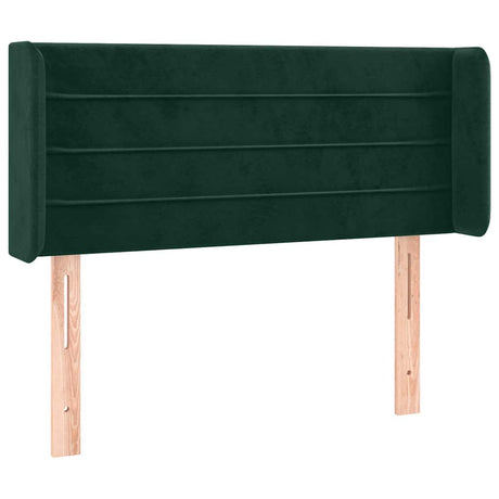 Vidaxl hoofdbord led 93x16x78 88 cm fluweel donkergroen