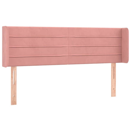 Vidaxl hoofdbord led 147x16x78 88 cm fluweel roze