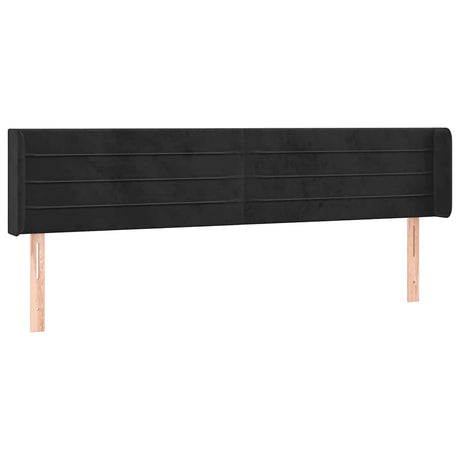 Vidaxl hoofdbord led 203x16x78 88 cm fluweel zwart