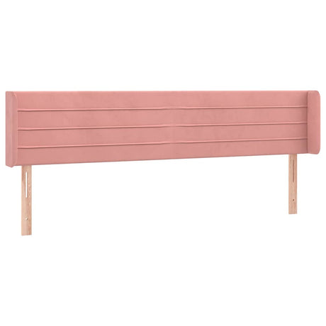 Vidaxl hoofdbord led 203x16x78 88 cm fluweel roze