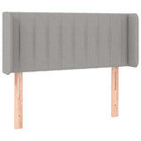 Vidaxl hoofdbord led 103x16x78 88 cm stof lichtgrijs