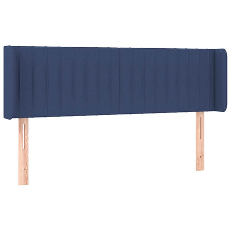 Vidaxl hoofdbord led 147x16x78 88 cm stof blauw