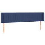 Vidaxl hoofdbord led 203x16x78 88 cm stof blauw
