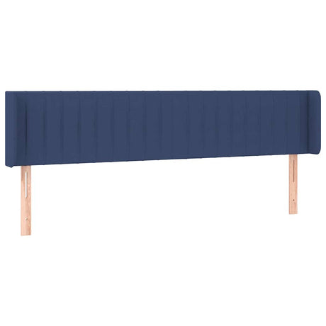 Vidaxl hoofdbord led 203x16x78 88 cm stof blauw