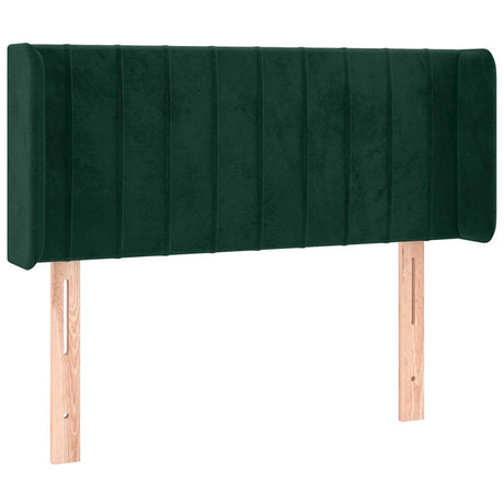 Vidaxl hoofdbord led 83x16x78 88 cm fluweel donkergroen