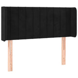Vidaxl hoofdbord led 103x16x78 88 cm fluweel zwart