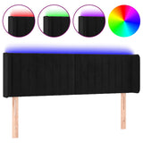Vidaxl hoofdbord led 147x16x78 88 cm fluweel zwart