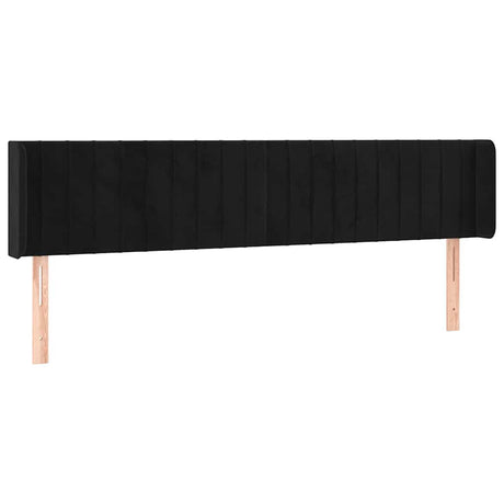 Vidaxl hoofdbord led 183x16x78 88 cm fluweel zwart