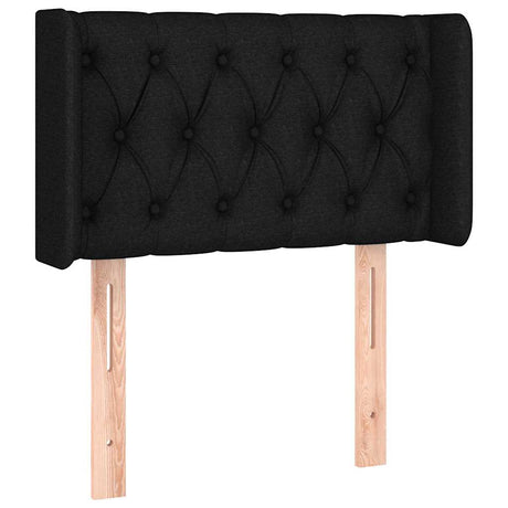 Vidaxl hoofdbord led 83x16x78 88 cm stof zwart