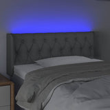 Vidaxl hoofdbord led 93x16x78 88 cm stof lichtgrijs