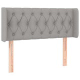 Vidaxl hoofdbord led 103x16x78 88 cm stof lichtgrijs