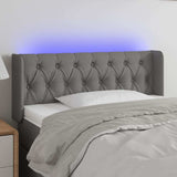 Vidaxl hoofdbord led 103x16x78 88 cm stof donkergrijs