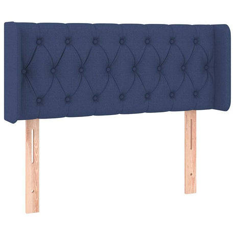 Vidaxl hoofdbord led 103x16x78 88 cm stof blauw