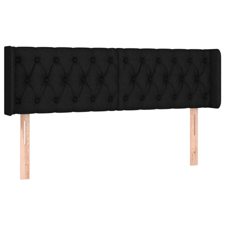 Vidaxl hoofdbord led 147x16x78 88 cm stof zwart