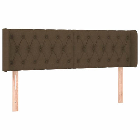 Vidaxl hoofdbord led 147x16x78 88 cm stof donkerbruin