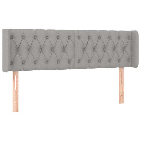 Vidaxl hoofdbord led 163x16x78 88 cm stof lichtgrijs