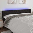 Vidaxl hoofdbord led 183x16x78 88 cm stof zwart