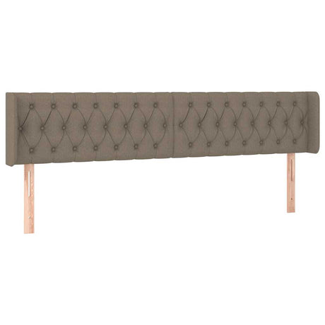 Vidaxl hoofdbord led 183x16x78 88 cm stof taupe