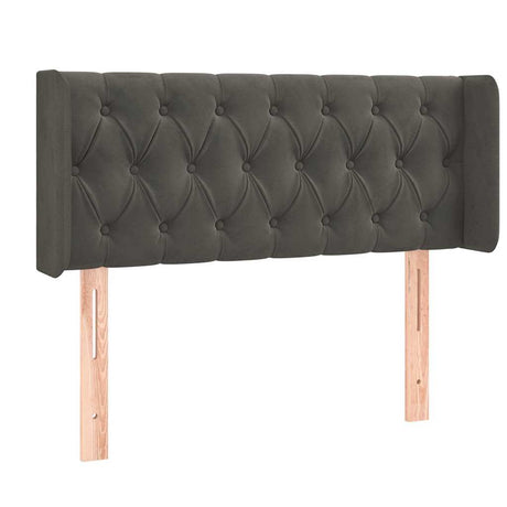 Vidaxl hoofdbord led 93x16x78 88 cm fluweel donkergrijs