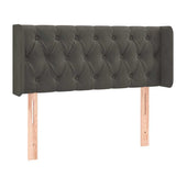 Vidaxl hoofdbord led 103x16x78 88 cm fluweel donkergrijs