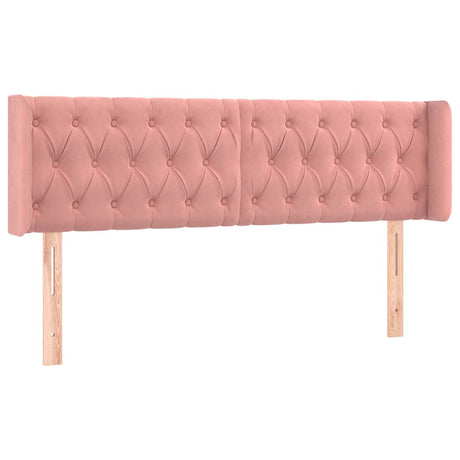 Vidaxl hoofdbord led 163x16x78 88 cm fluweel roze