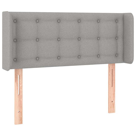 Vidaxl hoofdbord led 83x16x78 88 cm stof lichtgrijs