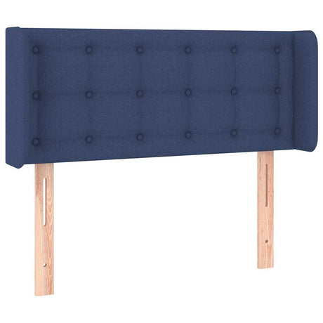 Vidaxl hoofdbord led 83x16x78 88 cm stof blauw