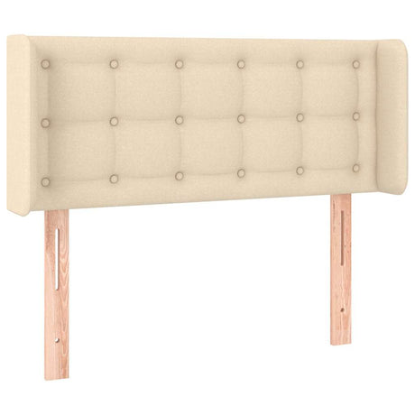 Vidaxl hoofdbord led 93x16x78 88 cm stof crèmekleurig