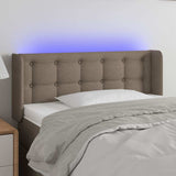 Vidaxl hoofdbord led 103x16x78 88 cm stof taupe