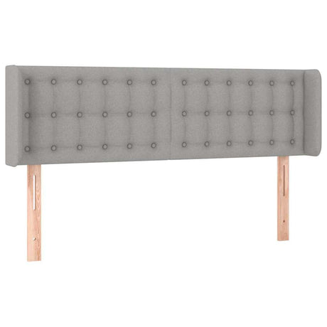 Vidaxl hoofdbord led 147x16x78 88 cm stof lichtgrijs