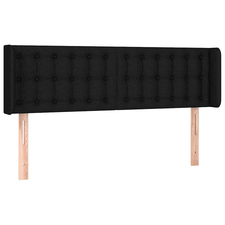 Vidaxl hoofdbord led 147x16x78 88 cm stof zwart