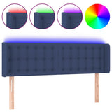 Vidaxl hoofdbord led 147x16x78 88 cm stof blauw