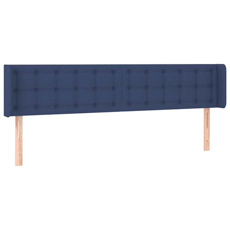 Vidaxl hoofdbord led 183x16x78 88 cm stof blauw