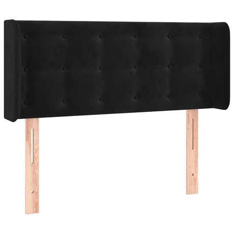 Vidaxl hoofdbord led 83x16x78 88 cm fluweel zwart