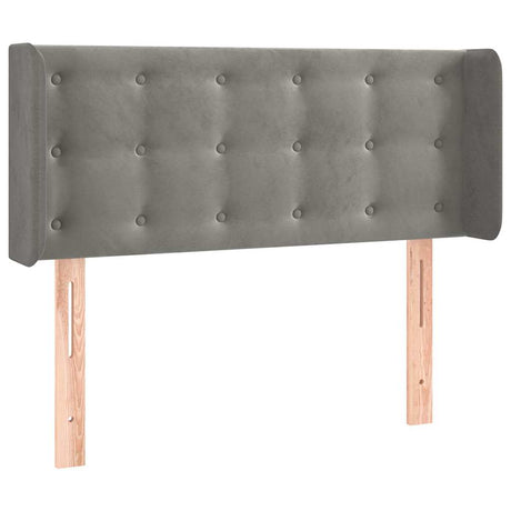 Vidaxl hoofdbord led 93x16x78 88 cm fluweel lichtgrijs