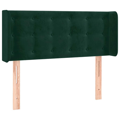 Vidaxl hoofdbord led 103x16x78 88 cm fluweel donkergroen