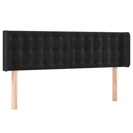 Vidaxl hoofdbord led 147x16x78 88 cm fluweel zwart