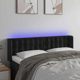 Vidaxl hoofdbord led 147x16x78 88 cm fluweel zwart