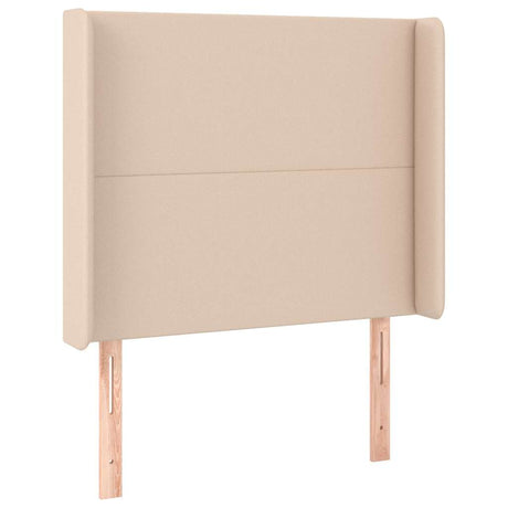 Vidaxl hoofdbord led 103x16x118 128 cm kunstleer cappuccinokleurig