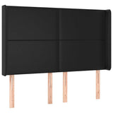Vidaxl hoofdbord led 147x16x118 128 cm kunstleer zwart
