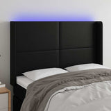 Vidaxl hoofdbord led 147x16x118 128 cm kunstleer zwart